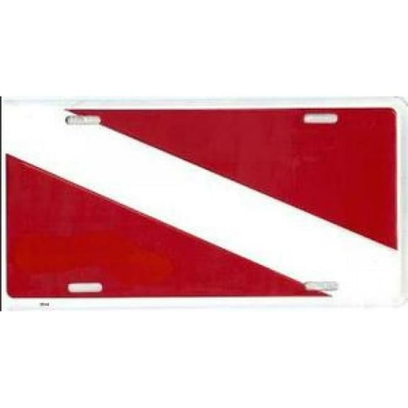 Dive Flag License Plate