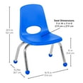 thumbnail image 5 of Factory Direct Partners Kids Dry-Erase Activity Table and Stack Chair Set, White Blue, 5 of 5