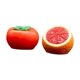 thumbnail image 1 of Mini adorno naranja para el salpicadero del coche, adorable adorno de fruta de resina para interiores estéticos. Naranja caqui, 1 of 8
