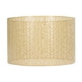 thumbnail image 1 of Pantalla de lámpara de tambor E27 E14 Clip en forma de hoja de abeto, cubierta de pantalla decorativa de Metal hueca para lámpara de techo de pared de mesa, color dorado, 1 of 10