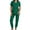 Army Green, variant on Scrubs for Women Set V Neck Short Sleeve Scrubs Tops for Women and Elastic Bottom Scrub Pants for Women Casual Stretch Solid Color Workwear with Pockets L