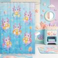 thumbnail image 2 of Manfei Girls Axolotl Shower Curtain 72Wx84L,Ocean Animal Bathroom Shower Curtain, 2 of 5