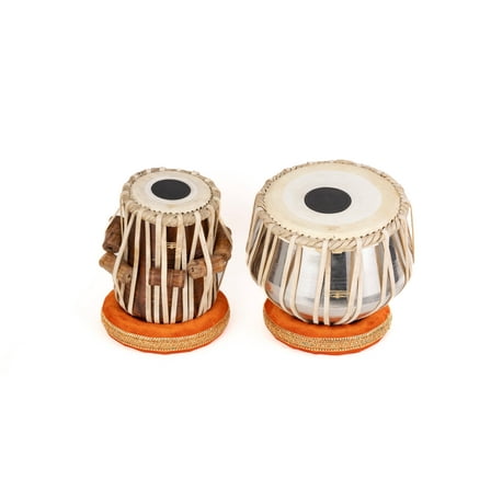 Handcrafted Tabla Drum Set with Bayan & Dayan – Professional Indian Classical Percussion Instrument with Cushions & Hammer