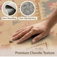 thumbnail image 6 of ODIKA 3'x5' Washable Accent Rug Beige Geometric Design Intricate Motifs with Symmetrical Border for Bedside, Nursery Room, Pet Friendly & Non-Shedding, 6 of 7