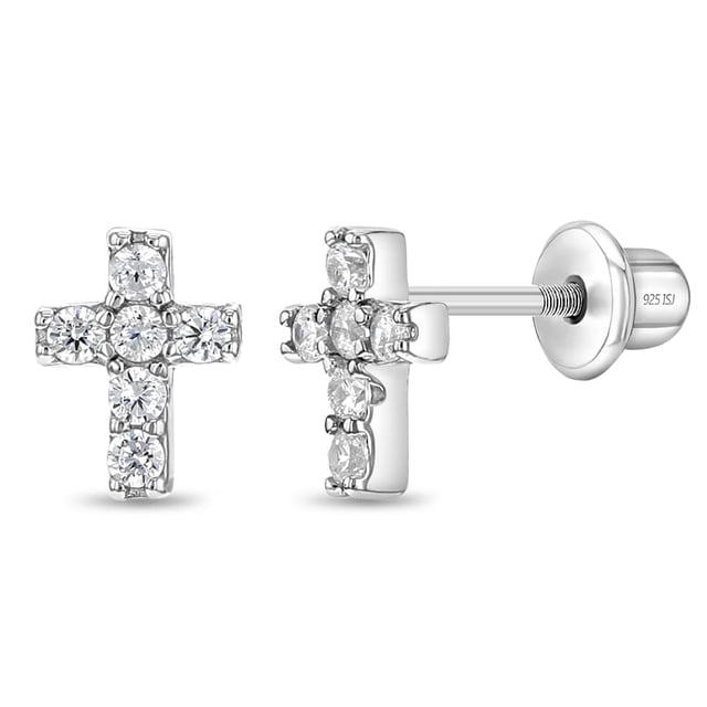 Pendientes In Season Jewelry de plata de ley 925 para niñas