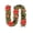 I, variant on 9FT Christmas Poinsettia Garland with Lights Ornaments,Pre-Lit Christmas Garland,Green Xmas Garland with Battery Operated Led Lights,Pine Cones Artificial Christmas Decoration Indoor Home Fireplace