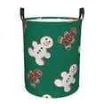thumbnail image 6 of Lsque Gingerbread Snowman Cookies pattern Laundry Hamper Basket, Tall Woven Rope Hamper Basket for Clothes, Lightweight Storage Basket, Collapsible Waterproof-Small, 6 of 8
