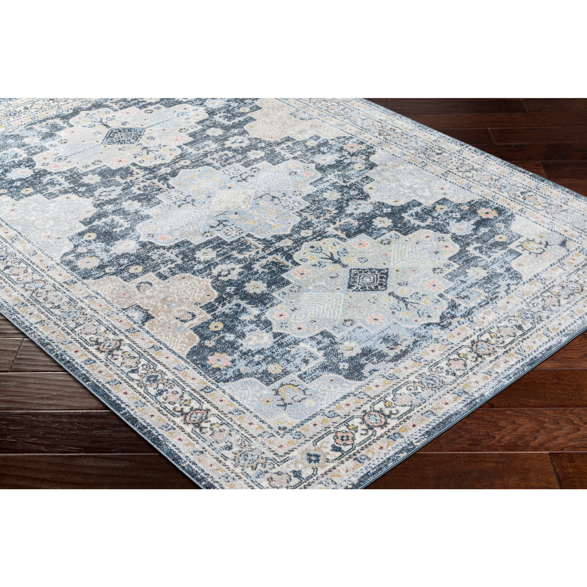 Artistic Weavers  Blue 6'7" x 9'  Rectangle Area Rug