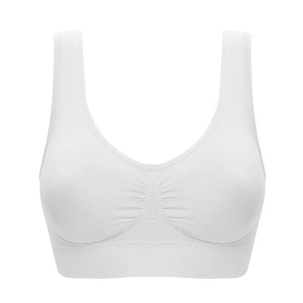 Sujetador tipo chaleco de doble capa con almohadilla para el pecho, ropa interior de mujer para ejercicios de yoga sin anillo de acero