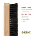 thumbnail image 6 of Kent BRD6 Small Travel Men's Beard and Mustache Brush, Natural Boar Bristle for Flawless Shaping and Grooming. Ergonomic Wood Handle. Dry or Wet Beard, Distributes Oils and Balms. Made in England, 6 of 6