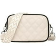 thumbnail image 1 of LHSHID Women Quilted Crossbody Bag PU Leather Shoulder Bag Camera Purse Square Snapshot Bag Satchel Bag, 1 of 7