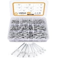 thumbnail image 1 of GFDYREE 495 Pcs Kit d'Assortiment de Rivets en Aluminium, Rivets Pop Rivets Aveugles 9 Tailles Assorties (495), 1 of 7