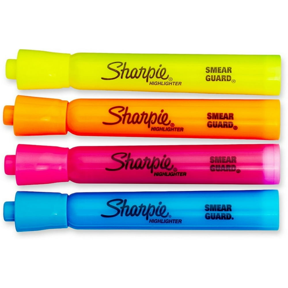 Sharpie Accent Highlighters, Assorted Colors, 4 ea (Pack of 4