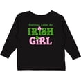 thumbnail image 3 of Inktastic Loves an Irish Girl Girls Long Sleeve Toddler T-Shirt, 3 of 5