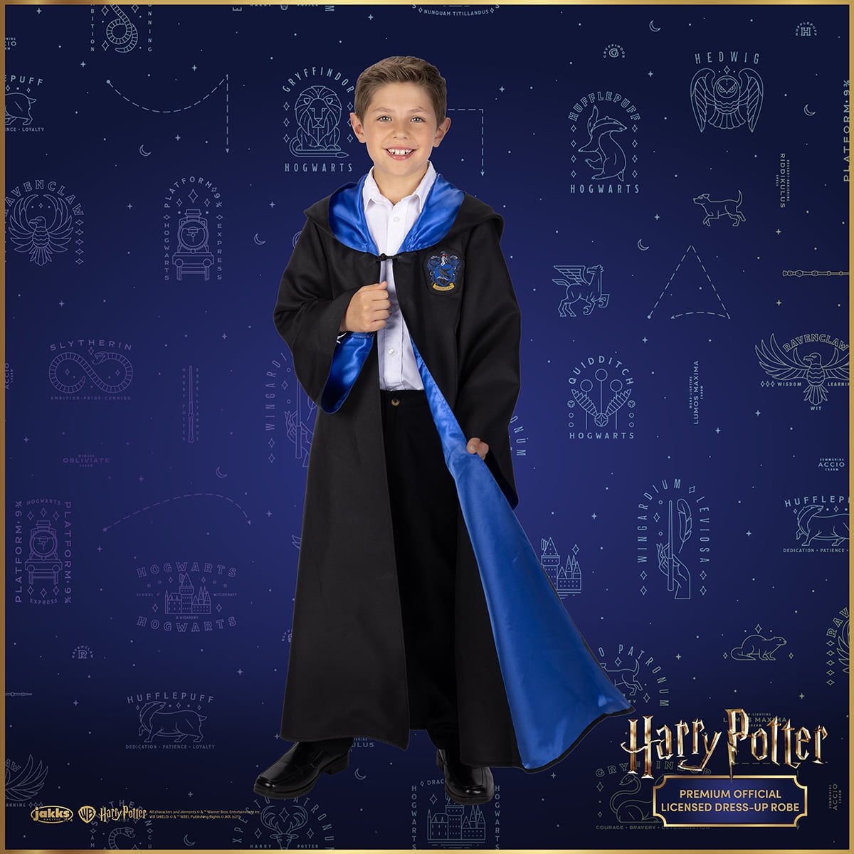 Harry Potter Ravenclaw Hogwarts Official Cosplay Robe for Child Ages 10 Years and up