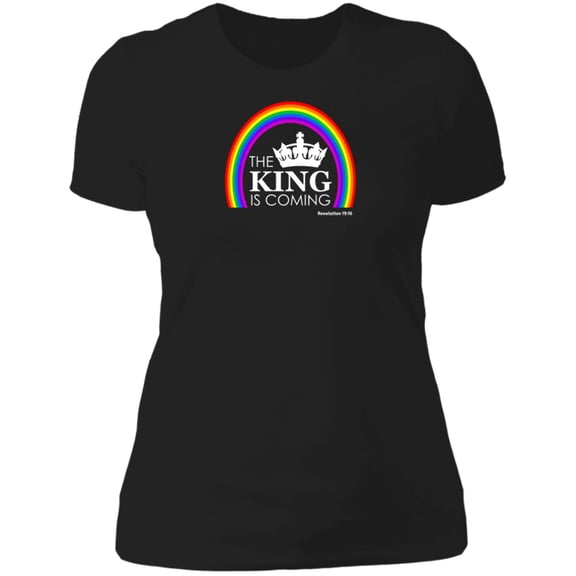 The King is Coming Ladies Boyfriend Tee