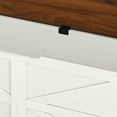 thumbnail image 6 of Uforic L-Shaped Wood Farmhouse Storage Chest,Nook Corner Bench with Storage - White & Brown, 6 of 10