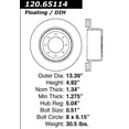 thumbnail image 3 of Centric Brake Rotor, #120-65114, 3 of 4