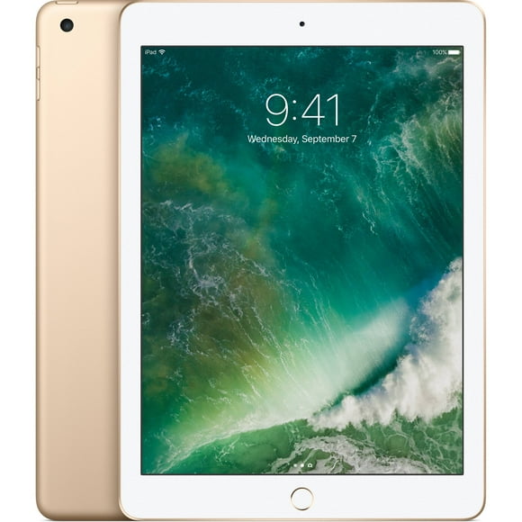 Refurbished 2017 Apple iPad Wi Fi 128 GB Gold (5th Generation) (Refurbished)