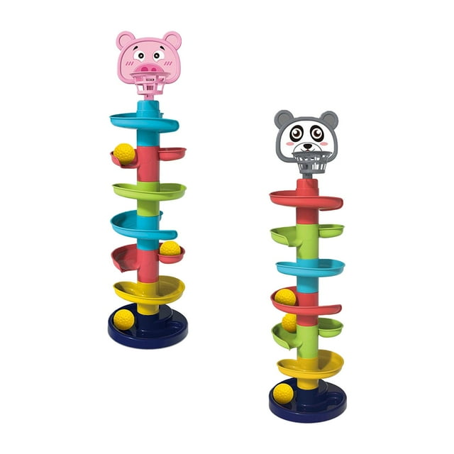 Juego de pista rodante de bolas Sunnimix 2x 7 Niveles Desarrollo Preescolar
