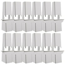 Milisten Cardboard Easel Stand White Minimalist Design for Pictures 12Pcs