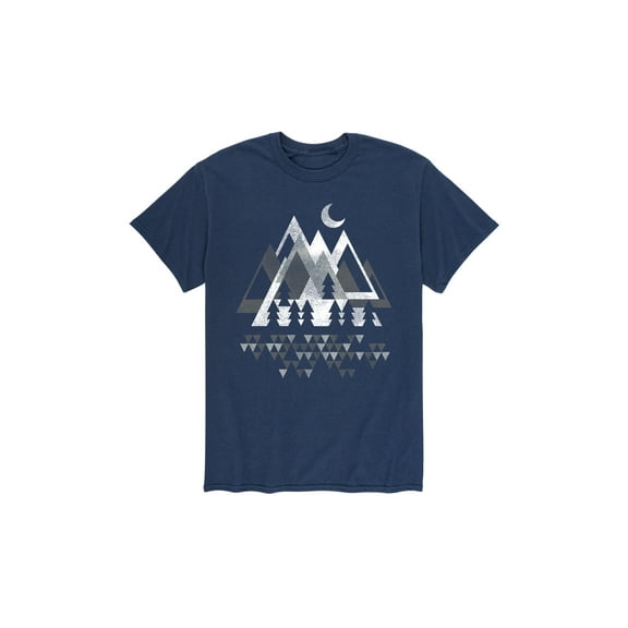 Instant Message - Mountain Geometric - Men's Short Sleeve Graphic T-shirt