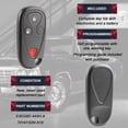 thumbnail image 2 of KeylessOption replacement fob for 2001 - 2006 Acura MDX (72147-S3V-A02) 3-button remote fob with panic button, 2 of 5