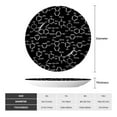 thumbnail image 2 of Kdxio Chemistry Formulas 1 Bone China Decorative Plate Ceramic Decorative Plate for Home Office Wall Stand Decorative Plates for Home Bedroom-8in, 2 of 6