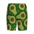 thumbnail image 4 of Rocae Big Colorful Avocados for Men's Soft Sleep Pajama Shorts, Waistband and Pockets, 4 of 9