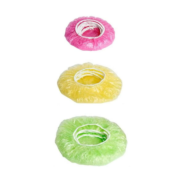 3 Colors S/M/L (A) 60pcs Disposable Bowl Covers | Plastic Food Dust Covers