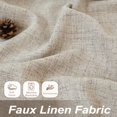 thumbnail image 2 of DriftAway Khaki Linen Curtains 84 Inches Long for Living Room Thick Semi Sheer 2 Panels Farmhouse 3 Inch Rod Pocket Back Tab Boho Rustic Light Filtering Window Drapes for Bedroom Privacy Assured, 2 of 8
