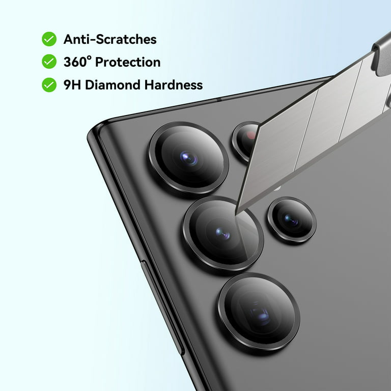 Pour Samsung Galaxy S23 FE 5G ENKAY Hat-Prince 9H Objectif de caméra  arrière Film de verre trempé en alliage d'aluminium (coloré)