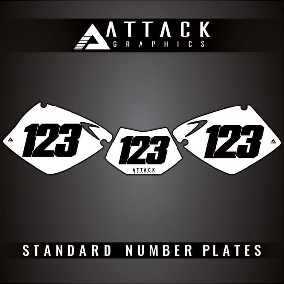 Attack Graphics Number Plate Backgrounds for KTM 380 EXC 2000