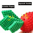 thumbnail image 4 of Juguetes masticables para perros con robot azul para masticadores agresivos, juguetes de goma para perros para entrenamiento y limpieza de dientes, interactivo duradero (rojo-verde), 4 of 5