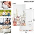thumbnail image 2 of GZHJMY Wild Flowers Print Pure Cotton Hand Towels for Bath Decorative Guest Towels Fingertip Towels for Bathroom Spa Gym, 2-Piece, 16 x 28 inches, 2 of 7