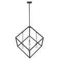 thumbnail image 6 of Z-Lite Vertical 4 Light 34" Steel Cage Pendant in Matte Black and Brushed Nickel, 6 of 7