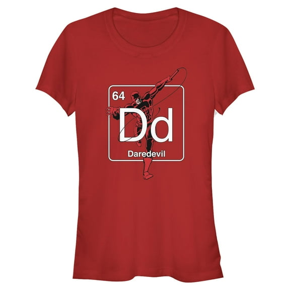 Juniors Marvel: Daredevil Periodic Element Icon T Shirt