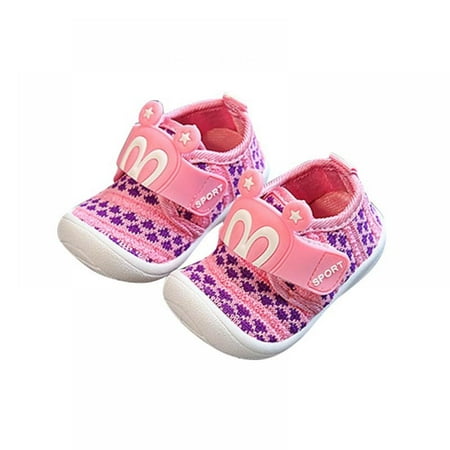 

Baby Girls Boys Shoes Cute Floral Soft Soled Shoe Infant Non-Slip First Walkers Prewalkers