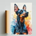 thumbnail image 2 of German Pinscher Dog Wall Art German Pinscher Picture Poster Print Funny Colorful Animal Pop Artwork for Living Room Bedroom Bathroom Home Decor, 2 of 6
