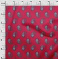 thumbnail image 2 of oneOone Silk Tabby Fabric Paisley Block Print Fabric By Yard 42 Inch Wide, 2 of 4