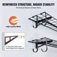 thumbnail image 4 of 2-Pack Wall Mount Garage Shelves, 4 ft x 1 ft Metal Storage Racks, 400 lbs Total Weight Capacity - Sturdy for Garage & Shed, 4 of 10