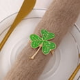 thumbnail image 5 of Napkin Ring St. Patrick's Day Napkin Rings Holder Buckle Napkin Holders Ring Metal Rhinestone Napkin Ring For St. Patrick's Day Wedding Party Table St Patrick' S Day Napkin Ring Party Flags 3x5, 5 of 5