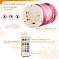 thumbnail image 4 of Electronic Candle Light Combination 3x5In, 3x4In Flameless Candle Plastic Festive Decoration Party Christmas Decoration Charming Beige Roses Seamless, 4 of 7