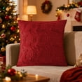 thumbnail image 2 of Cheapark 18x18 Inch Plaid Christmas Pillow Covers - Soft Throw Decorative Pillows, Festive Cushion Cases for Couch Sofa Porch Chair, Holiday Christmas Home Decor, 2 of 7