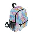thumbnail image 2 of FORMRS School Backpack with Front Zippered Pocket 12" Student Travel Daypack, Watercolor Ice Cream Pattern, 2 of 6