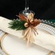 thumbnail image 1 of Anillo de servilleta con decoración navideña, hebilla para servilleta de hotel, decoración de mesa de restaurante occidental, anillo de servilleta navideño de simulación, 1 of 5