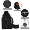 thumbnail image 2 of Women's Shoulder Bag, Nylon Handbag, Multi-Pocket Waterproof Crossbody Bag, Multifunctional Shoulder Bags with Adjustable Shoulder Strap, Leisure Mes-, 2 of 5