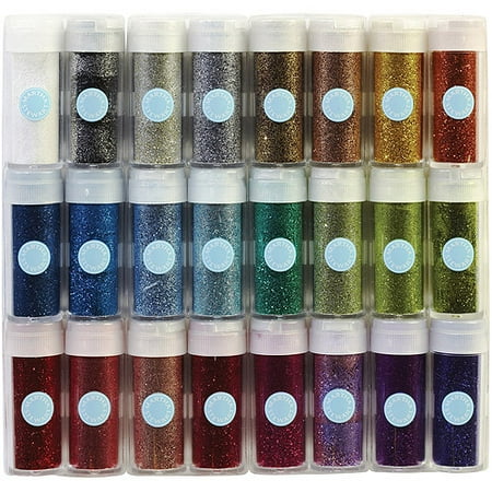 Martha Stewart Crafts Glitter Set, 24/pkg