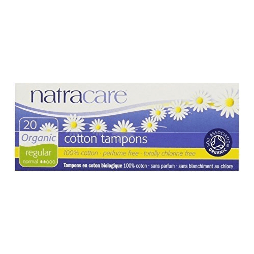 Natracare Tampons Non-Applicator Regular 20 Ct, Set of 4