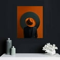 thumbnail image 4 of JRXY Woman Wall Art Framed Black And Orange Pictures Canvas Wall Art Decor Minimalist Wall Art Canvas Paintings Kitchen Bathroom Office Framed Prints Modern Artwork for Living Room Bedroom 16x20 in, 4 of 4
